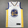 Stephen Curry #30 Golden State Warriors White 2022-23 Association Edition Bay Bridge Badge Away Swingman Jersey