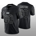 Custom1 Cleveland Browns Black RFLCTV Limited Jerseys Stitched American Football Jerseys