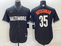 Men's Baltimore Orioles Adley Rutschman #35 Black 2023 City Connect Replica Jerseys