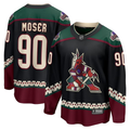 Men's Arizona Coyotes J.J. Moser #90 Black Home Breakaway Jerseys