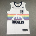 Men's Denver Nuggets Nikola Jokic #15 NBA White Swingman Jerseys - Reward version