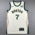 Jaylen Brown #7 Boston Celtics 2023/24 City Edition Swingman Jersey – White NBA Fan Gear