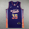 Men's Phoenix Suns Kevin Durant #35 Purple 2023/24 Swingman Jerseys - City Edition