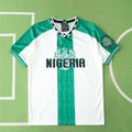 Nigeria National Team 1996 Away Retro Jersey – White & Green Olympic Gold Fan Version