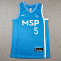 Anthony Edwards #5 Minnesota Timberwolves Light Blue 2021-22 City Edition Swingman Jersey – Nike MSP