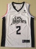 Men's LA Clippers Kawhi Leonard #2 NBA White Swingman Player Jerseys