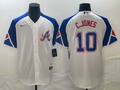 Men's Atlanta Braves Chipper Jones #10 White 2023 City Connect Replica Player Jerseys