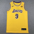 Men's Los Angeles Lakers Bronny James #9 Gold Swingman Player Jerseys - Icon Edition
