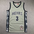 Men's Georgetown Hoyas Allen Iverson #3 NCAA Gray Basketball Jersey