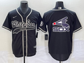 Men's Chicago White Sox Black Replica Player Jerseys Joint Edition