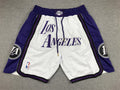 Men's Los Angeles Lakers White 2022/23 Basketball Shorts1 City Edition
