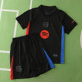FC Barcelona 125th Anniversary Away Kids Kit 2024/25 — Black Spotify UNHCR Edition