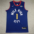 Men's Denver Nuggets Michael Porter Jr. Blue 2023 Fast Break Replica Jerseys