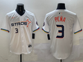 Men's Houston Astros Jeremy Pena #3 White 2025 City Connect Limited Player Jerseys