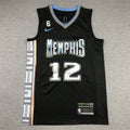 Men's Memphis Grizzlies Ja Morant #12 Black 2022/23 Swingman Jerseys - City Edition