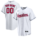 Men's Cleveland Guardians White Replica Custom Jerseys