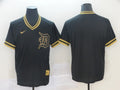 Men's Detroit Tigers Black Blank Replica Jerseys