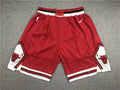 Men's Chicago Bulls Red Basketball Shorts1