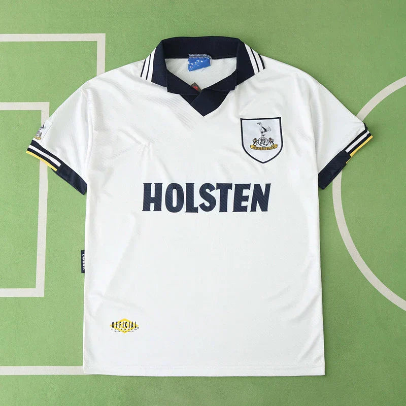 Tottenham Hotspur 1993-95 Home Retro Fan Jersey – White | Holsten | Classic Spurs 90s Premier League Shirt
