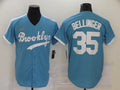 Men's Los Angeles Dodgers Cody Bellinger #35 Light Blue Replica Baseball Jerseys