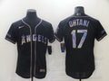 Men's Los Angeles Angels Shohei Ohtani #17 Black Sewn Baseball Jerseys
