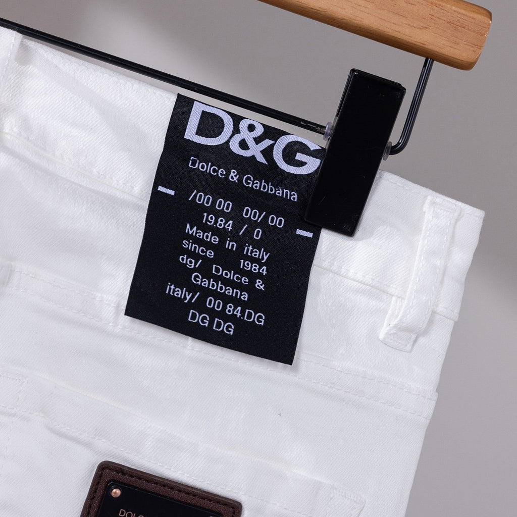 Dolce & Gabbana DG VIBE3 Embroidered Logo Slim Fit Jeans