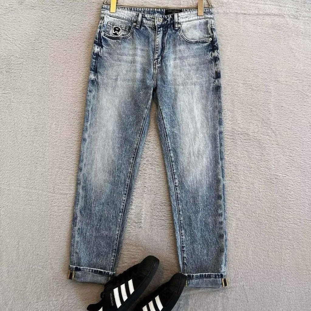 Dolce & Gabbana DG VIBE3 Embroidered Logo Slim Fit Jeans