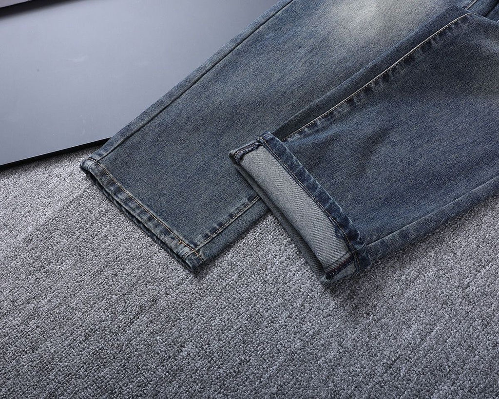 Dolce & Gabbana DG VIBE3 Embroidered Logo Slim Fit Jeans