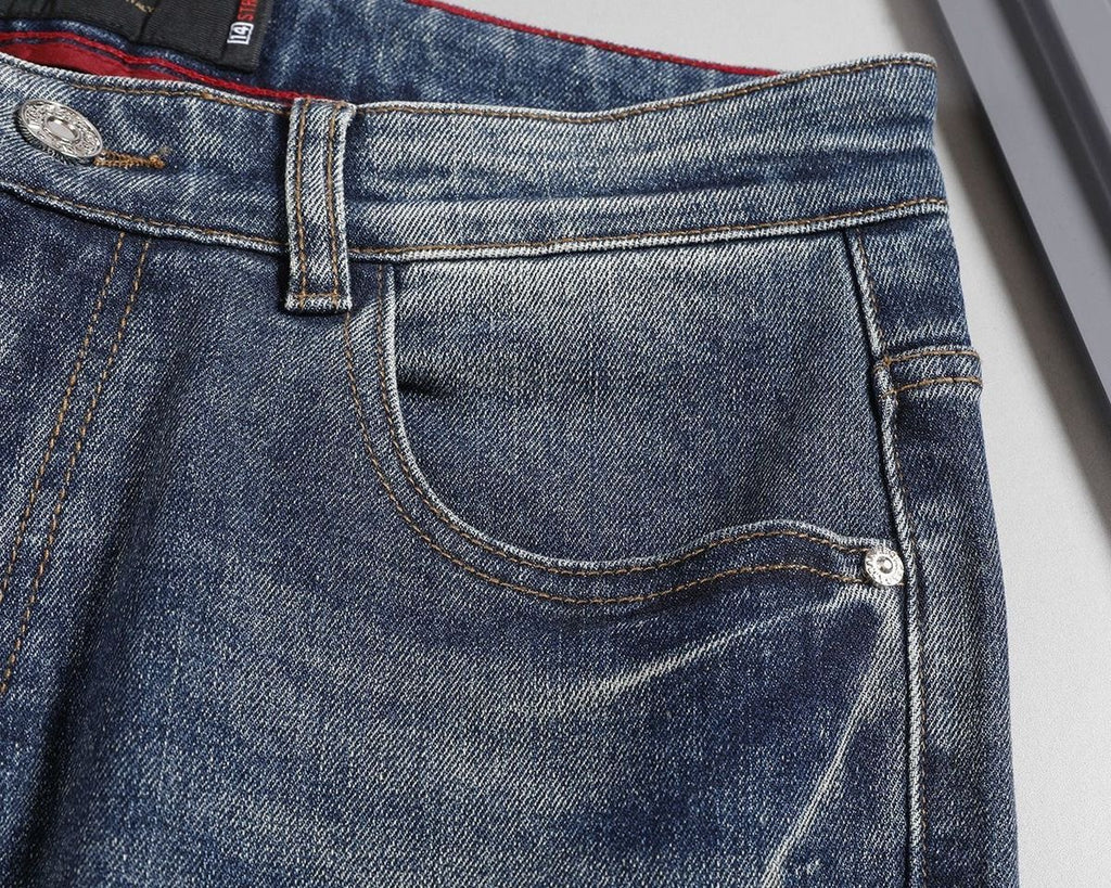 Dolce & Gabbana DG VIBE3 Embroidered Logo Slim Fit Jeans