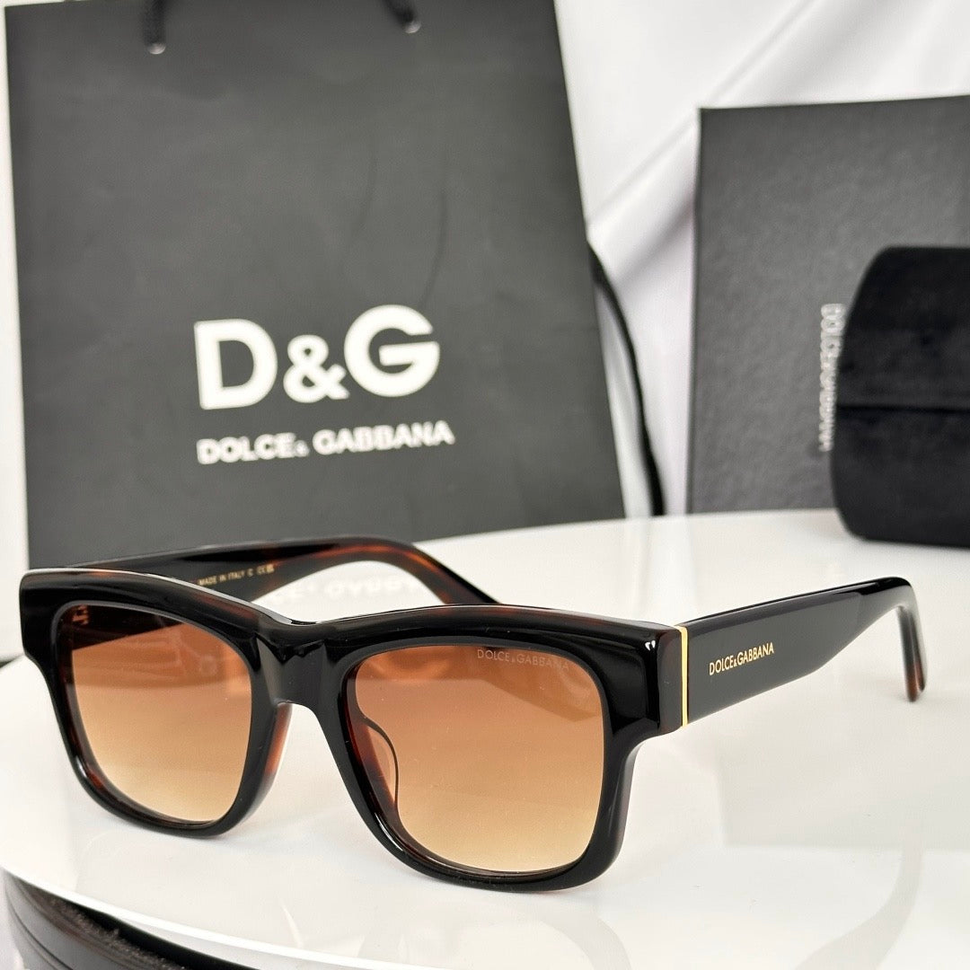 Dolce & Gabbana DG Sunglasses – Oversized Square Frame with Crystal DG Logo