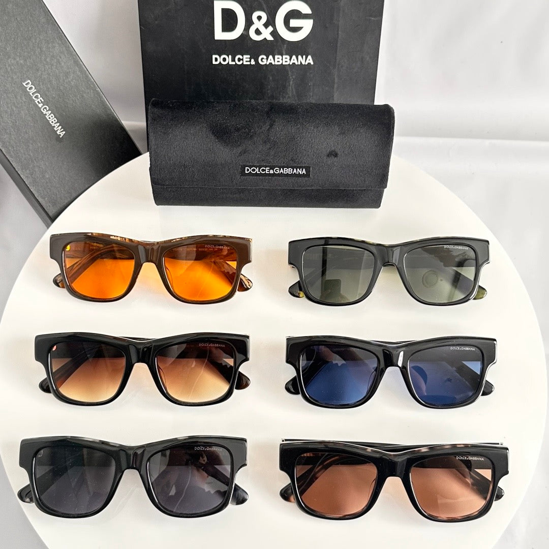 Dolce & Gabbana DG Sunglasses – Oversized Square Frame with Crystal DG Logo