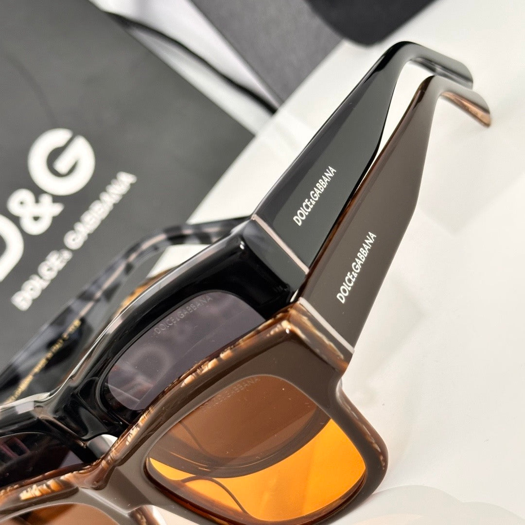 Dolce & Gabbana DG Sunglasses – Oversized Square Frame with Crystal DG Logo