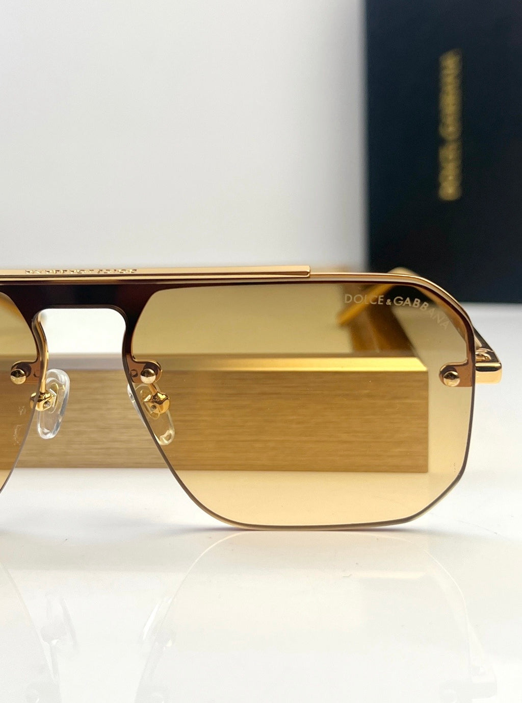 Dolce & Gabbana DG Sunglasses – Oversized Square Frame with Crystal DG Logo