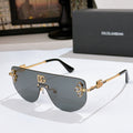 Dolce & Gabbana DG Sunglasses – Oversized Square Frame with Crystal DG Logo | Gold & Black