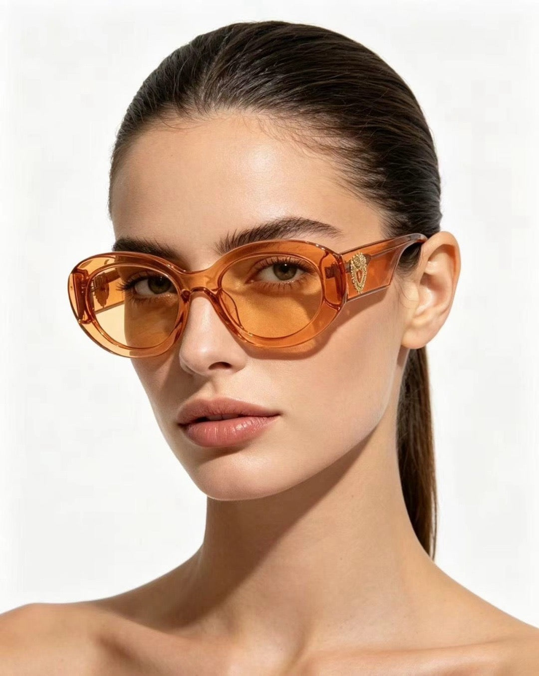 Dolce & Gabbana DG Sunglasses – Oversized Square Frame with Crystal DG Logo