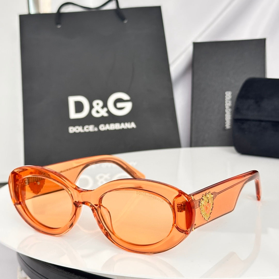 Dolce & Gabbana DG Sunglasses – Oversized Square Frame with Crystal DG Logo