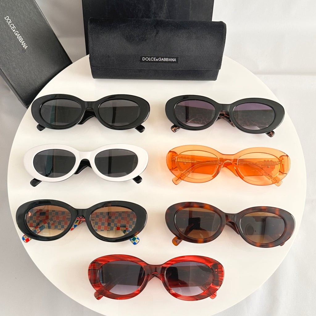 Dolce & Gabbana DG Sunglasses – Oversized Square Frame with Crystal DG Logo