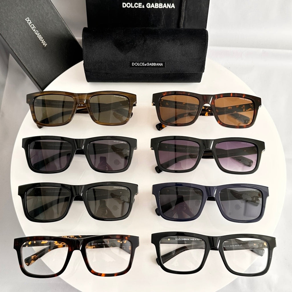 Dolce & Gabbana DG Sunglasses – Oversized Square Frame with Crystal DG Logo