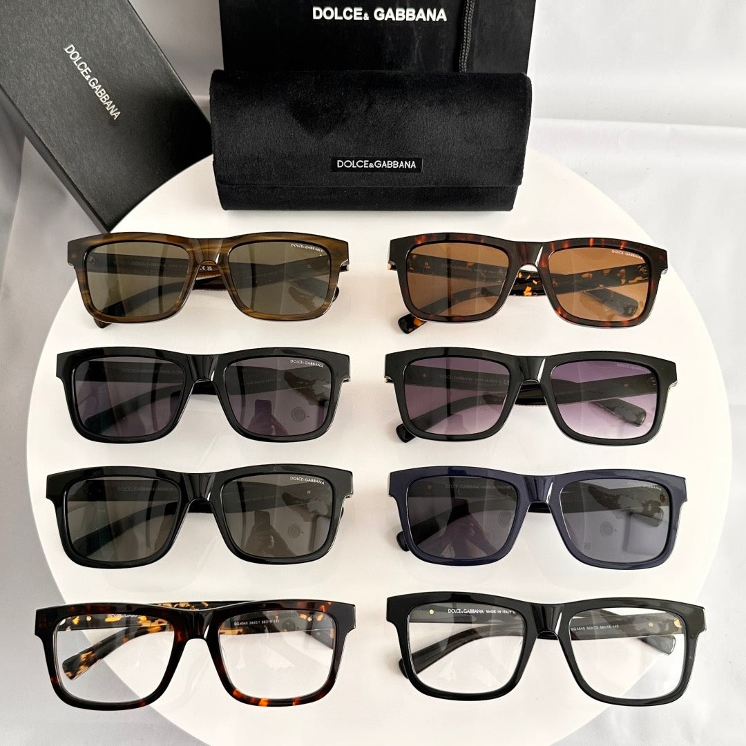 Dolce & Gabbana DG Sunglasses – Oversized Square Frame with Crystal DG Logo