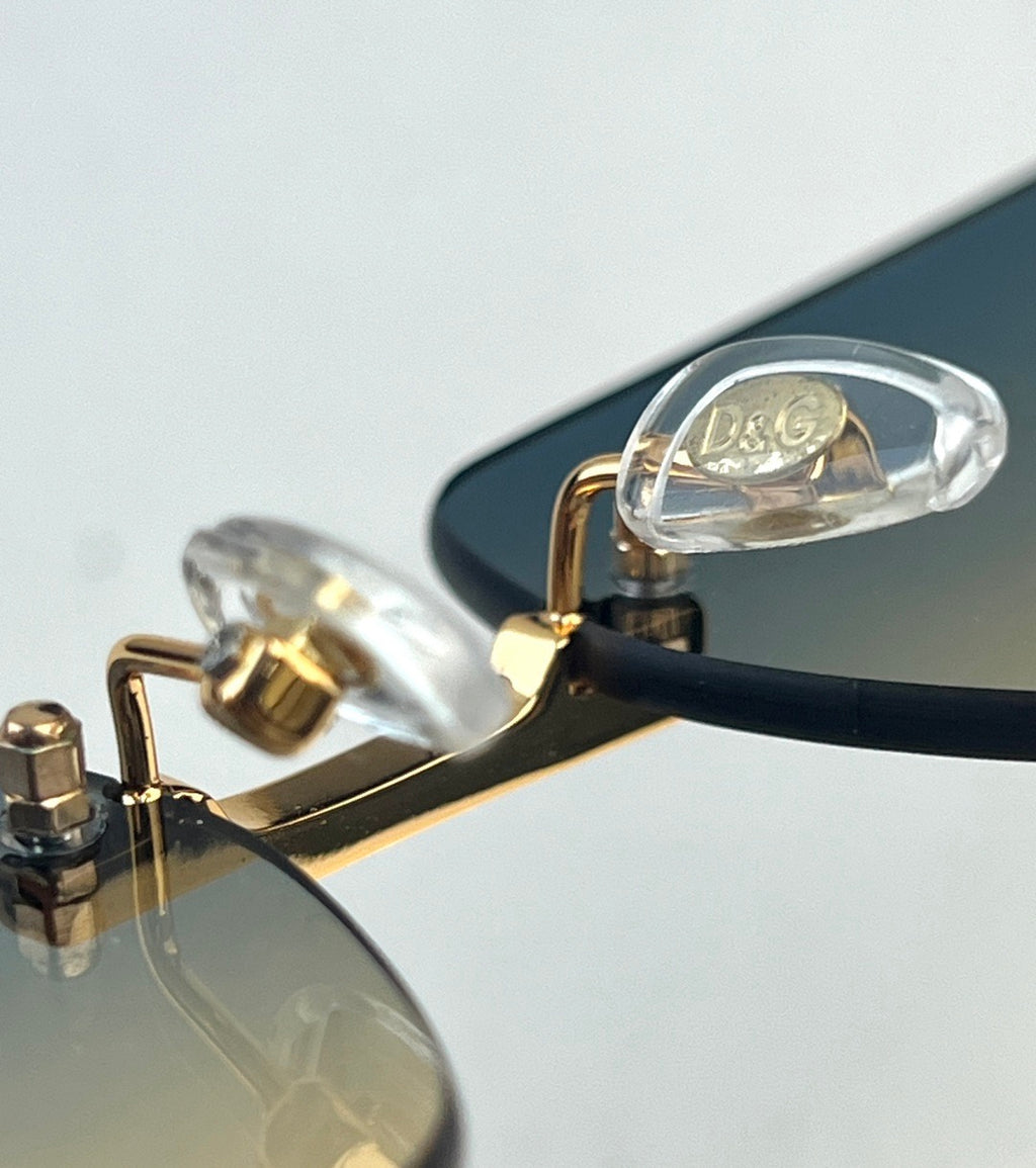 Dolce & Gabbana DG Sunglasses – Oversized Square Frame with Crystal DG Logo | Gold & Black