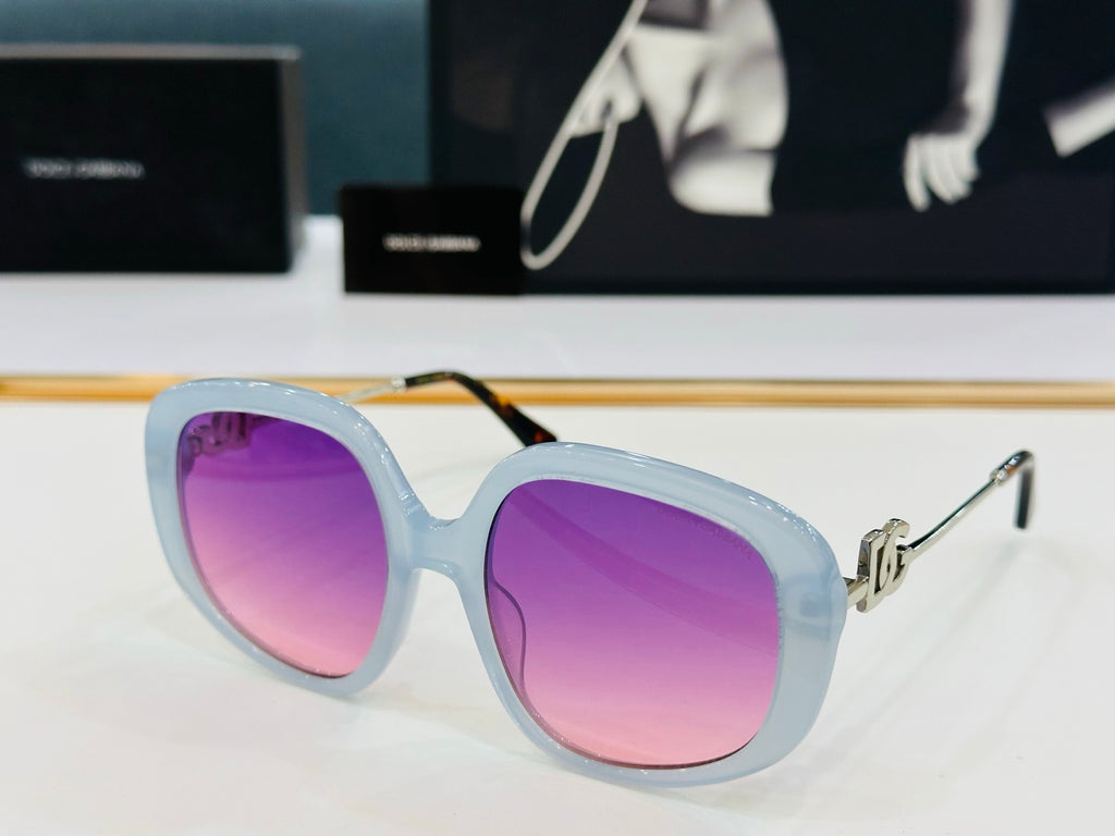 Dolce & Gabbana DG Sunglasses – Oversized Square Frame with Crystal DG Logo