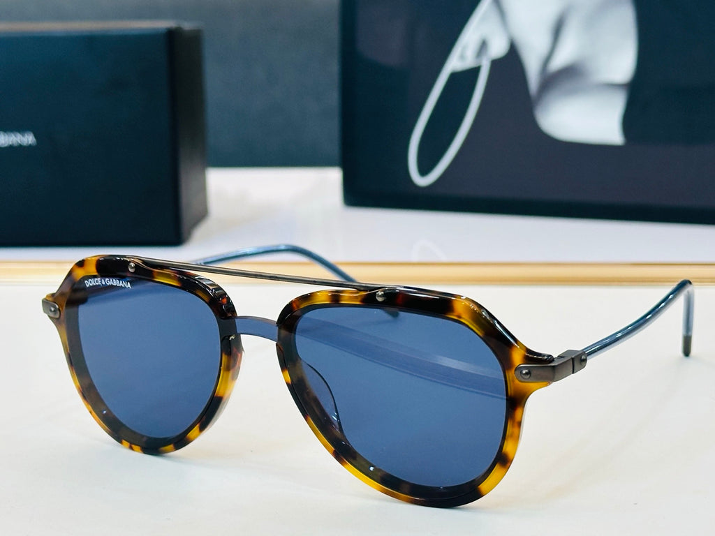 Dolce & Gabbana DG Sunglasses – Oversized Square Frame with Crystal DG Logo
