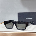 Dolce & Gabbana DG Sunglasses – Oversized Square Frame with Crystal DG Logo