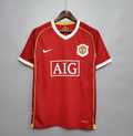 Manchester United 2006-07 Home Retro Jersey – Nike Red AIG Ronaldo Rooney Giggs Scholes Vidic Park Ji-Sung Premier League Champion Fan Version Football Shirt