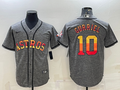 Men's Houston Astros Yuli Gurriel #10 Gray Replica Team Jerseys