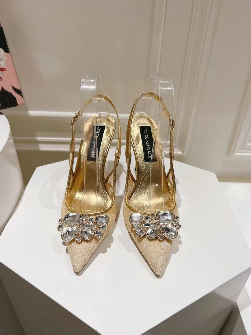 Dolce & Gabbana DG Women's Lace-Mesh Heels