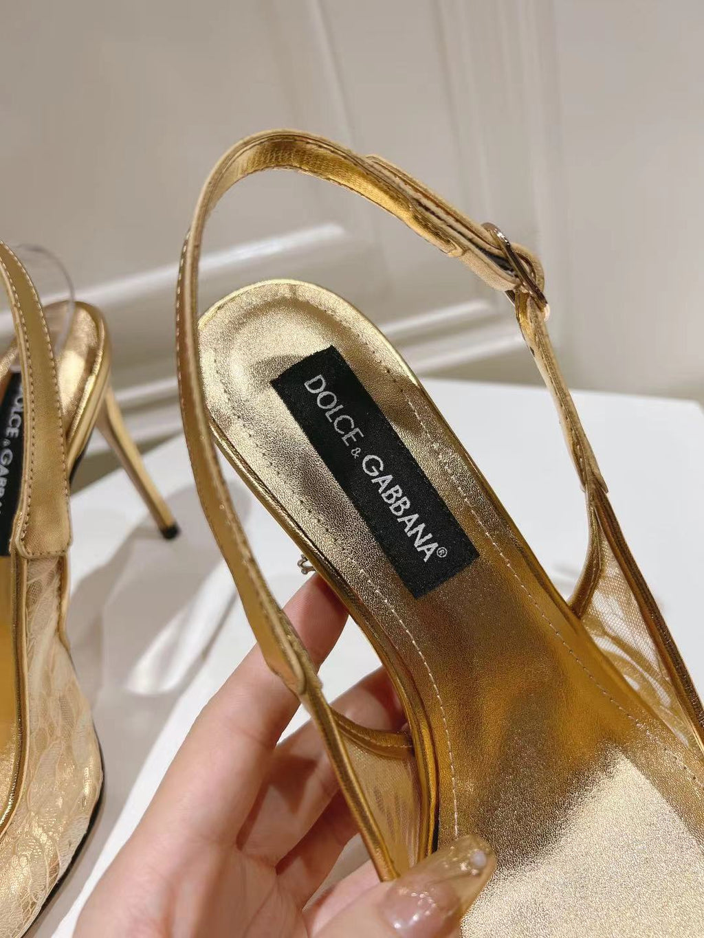 Dolce & Gabbana DG Women's Lace-Mesh Heels