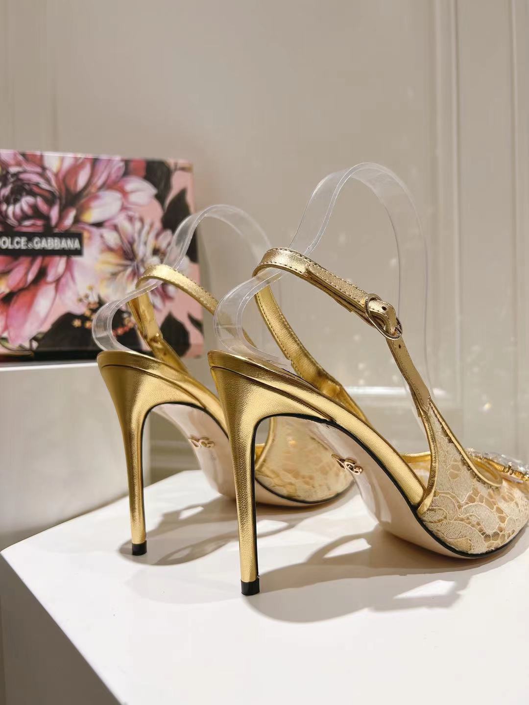 Dolce & Gabbana DG Women's Lace-Mesh Heels