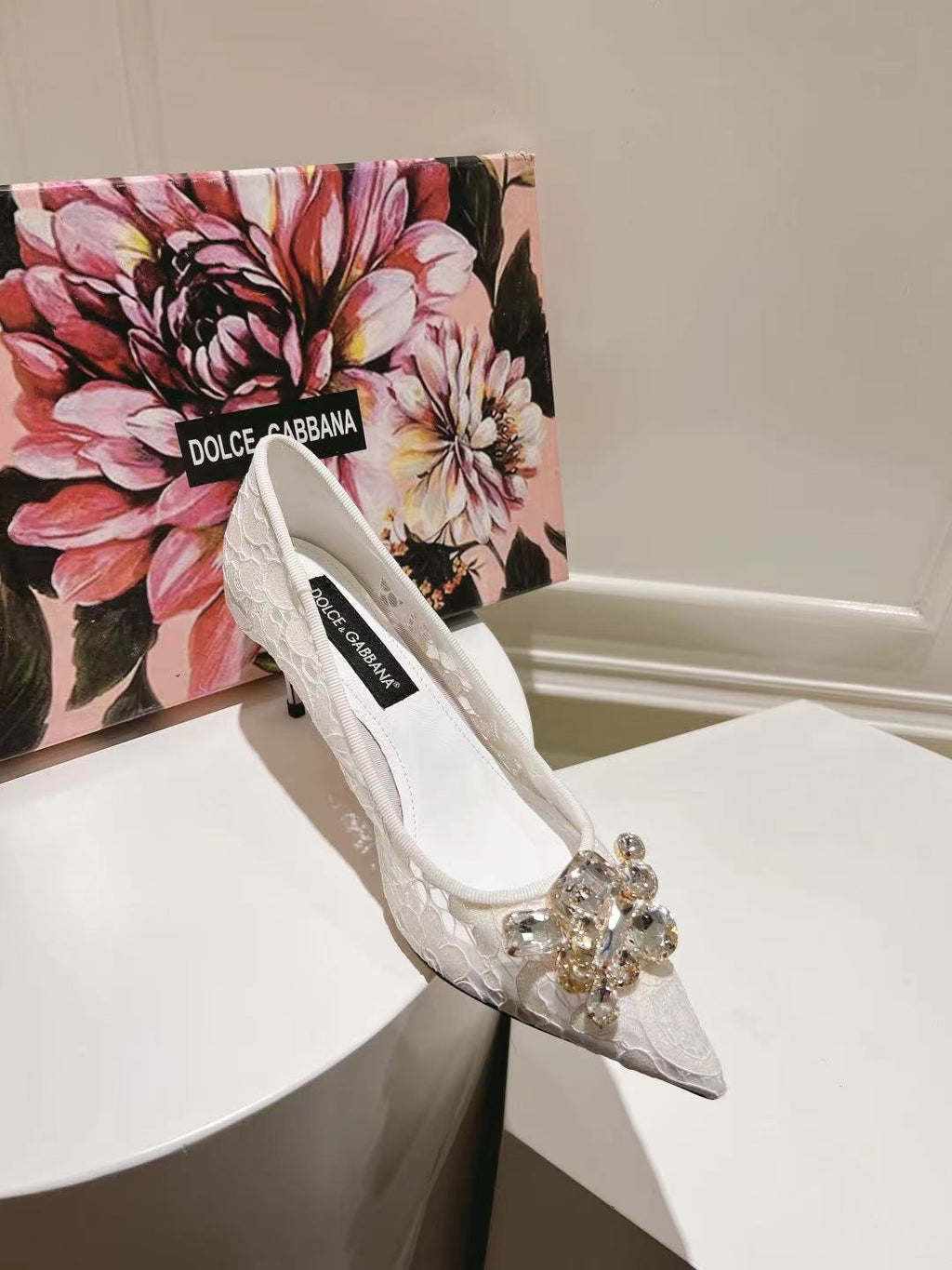 Dolce & Gabbana DG Women's Lace-Mesh Heels
