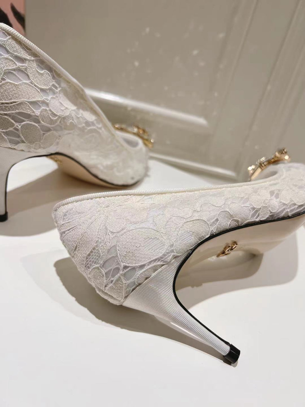 Dolce & Gabbana DG Women's Lace-Mesh Heels